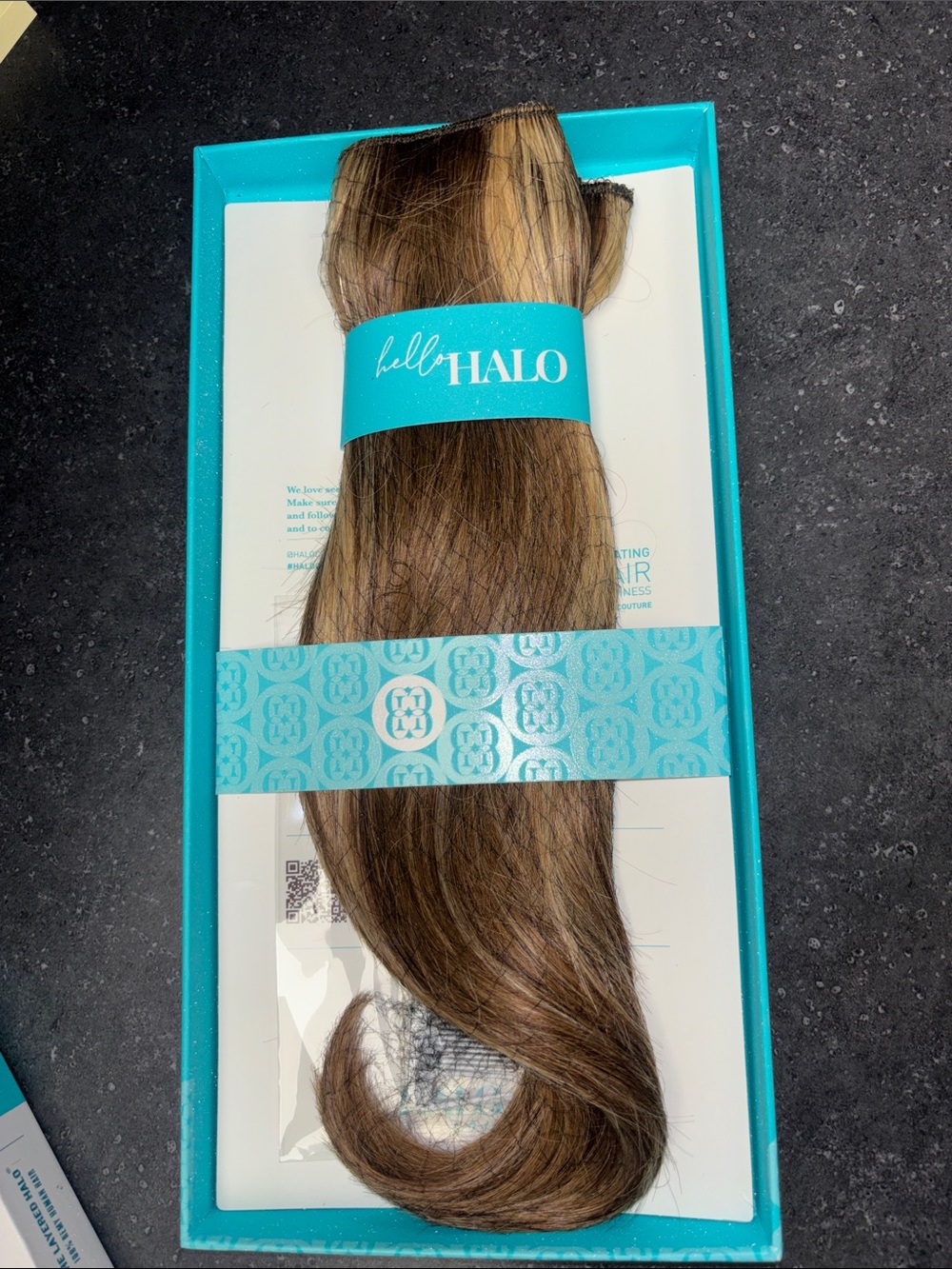 Brand new Halo Couture 14" Layered Halo Hair Extensions - #4/27 from a Salon